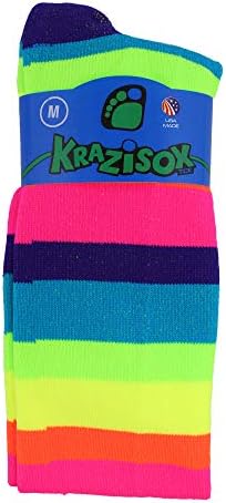 Чорапи TCK Krazisox в розово ивица от Над горната част на крака