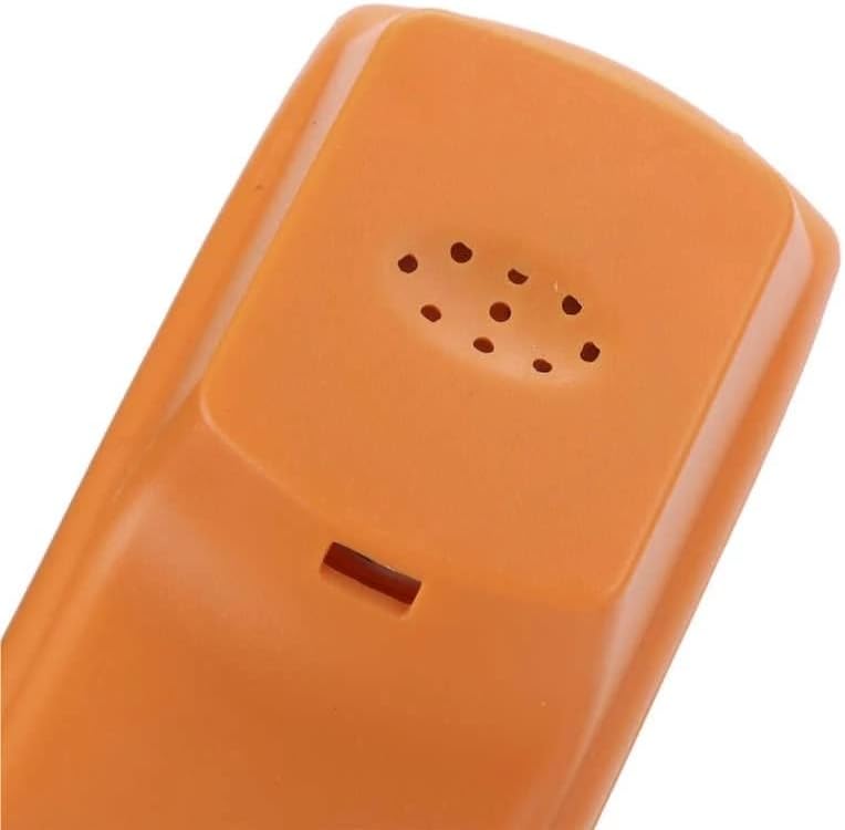 SDFGH Домашен Офис Преносим Тънък Телефонен Однолинейный Кабелна Настолен Телефон Оранжево