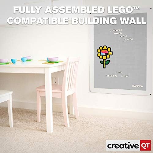 Creative QT - Голяма Стенни панела Play-Building Up Play Brick, 24 x 34 - Предварително събрана мебели Makerspace - Съвместима