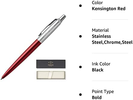 Гел химикалка Parker | Персонални дръжка с гелевыми мастило Parker Бележник с надпис по поръчка, бързо доставленная Dayspring Pens за един работен ден. (Кенсингтън Червено) | Пис?