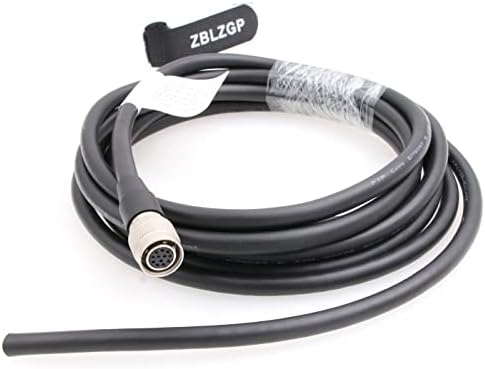 ZBLZGP 12-Пинов конектор Hirose за да се свържете кабела на мо за фотоапарати Basler Sony AVT GIGE (8 м, директен 12-пинов кабел)
