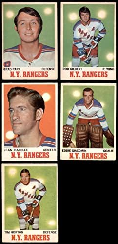 1970-71 Сет екип О-Пи-Джи Ню Йорк Рейнджърс-Ню Йорк Рейнджърс - Хокей (сет) ТНА Рейнджърс - Хокей на лед
