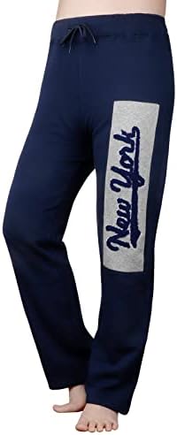 Дамски Бейзболна Пижама с Бродерия в Ню Йорк, Спортни Панталони - Тъмно синьо и Сиво
