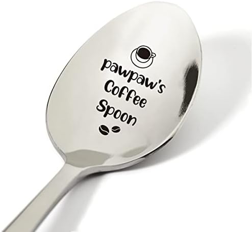 Идеи за подаръци от Pawpaw,Чаена Лъжичка от Pawpaw с Гравиран От Неръждаема Стомана, Подарък За Любителите на Кафе, на Новост, Лъжица