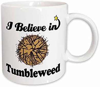 3dRose Dooni Designs Аз вярвам В Дизайна - Аз вярвам В tumbleweed - Чаши (mug_105690_1)