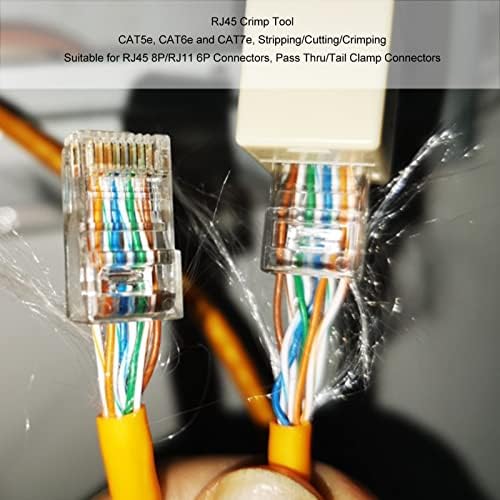 Пресклещи Zopsc Ethernet за CAT5e 6e 7д, определени обжимных инструменти, RJ-45, многофункционални клещи за източване на тел и клещи, инструмент