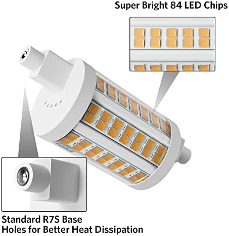 Led лампа Familite R7S 78 мм, 15 Вата с регулируема яркост J78, Прожектор 150 W, Халогенни T3, Подмяна на стенни аплици