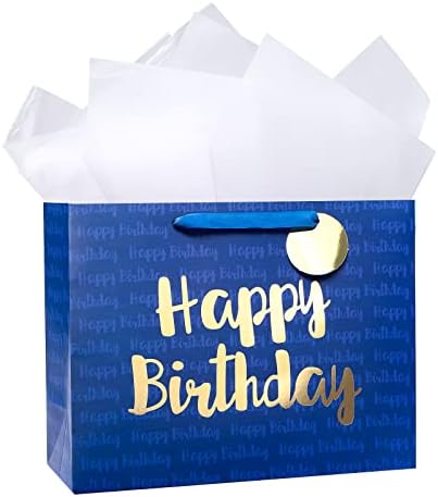 Подаръчен пакет Loveinside Blue за рожден Ден с кърпа за рожден ден, бебе душ, партита и още много Други - 13 x 10 x 5, 1 бр.