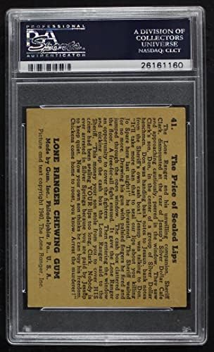 1940 Самотен рейнджър 41 Цена запечатани устни (карта) PSA PSA 4,50