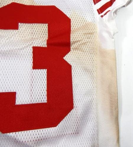 2011 San Francisco 49ers Joe Hastings 13 Пуснати на Бялата фланелка 42 DP41580 - Използваните тениски за игри NFL Без подпис