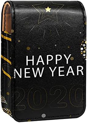 Честита Нова година 2020-01 Калъф за Червило Сладък Преносим Притежателя козметични чанти с Огледало за Чантата побира до 3 губных червила