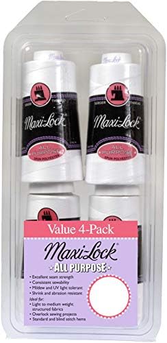 Макара за конци American & Efird GGM-520 Maxi Lock All Purpose Value Pack, 4 бр., Бяла