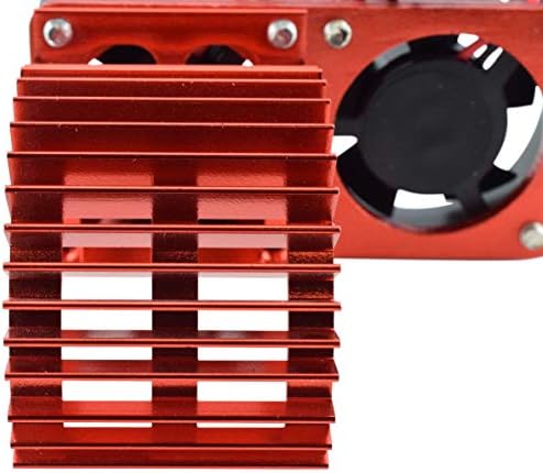 Алуминиев радиатор Apex RC Products 540/550 с две 30-мм вентилатори - 3 Цвят по избор (червено)