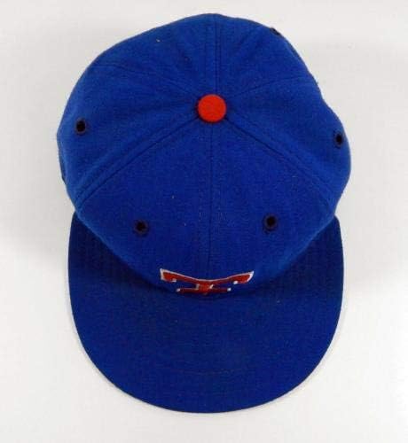 1983 Тексас Рейнджърс Боб Джонсън 8 Използвали в играта Синята шапка - MLB Game Използват каски