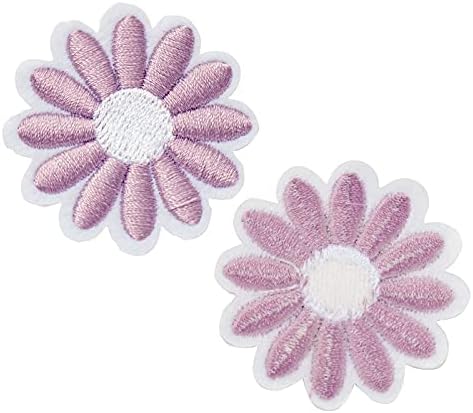 Ленти с цвете маргаритки, Апликации за дрехи, Раници (1,6 инча, 60 опаковки)