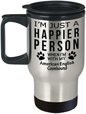Кафеена Чаша За Любителите на кучета В Пътуване - Щастлив Човек От Американо-английската Енотовидной Куче -Подаръци За Спасението