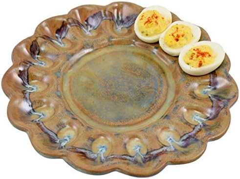 Колекция Modern Artisans Tuscan Farmhouse: Керамични съда за яйца с плънка от гранитогрес, 9,75 инча, американско производство