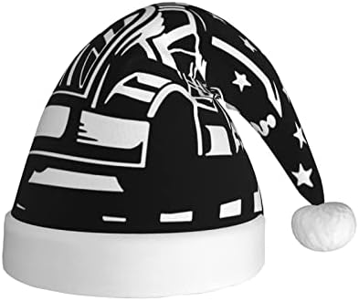 Коледна шапка на шофьор на камион с флага на сащ, мъжки дамски шапка за изказвания, шапка унисекс за новогодишни партита