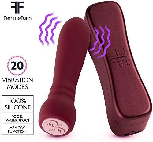 Femme Funn Booster Bullet Vibrator - 20 Мощни режими за USB-Акумулаторни и Шепчущие Тихи Вибратори-Масажисти Bullet за Жени (кестеняво)