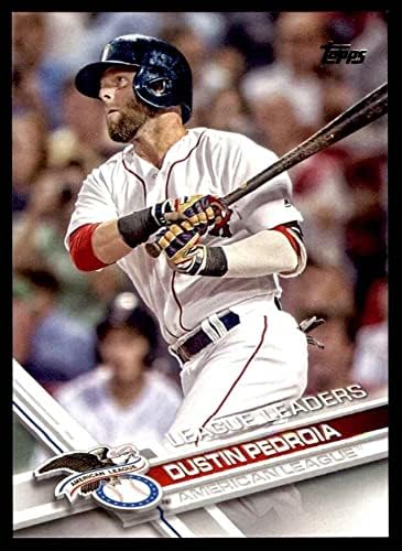 2017 Topps # 321 ВСИЧКИ лидери на отбивающих Дъстин Педройя на Бостън Ред Сокс (бейзболна картичка) NM / MT Red Sox