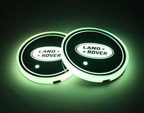 2 бр. Led Авто поставка за Чаши за Land Rover, 7 Цвята, Преносимото USB-Подложка За зареждане, Луминесцентна Поставка за чаши, led лампа