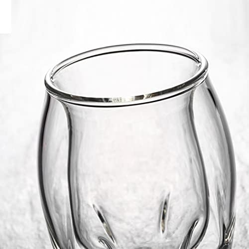 Комплект чаши за уиски Gootus от 2 Чаши за скоч бърбън за мъже, ръчно Издухани Старомоден стъкло с Двойни стени в кутия за подарък, премия