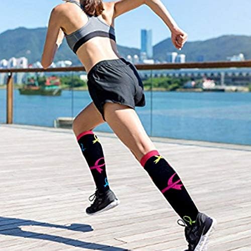 Комплект от 3 Чифта Компрессионных Чорапи - най-Добрите Медицински чорапи за Хранене, Пътуване и полети - За бягане и фитнес - 15-20 мм живачен стълб. супена