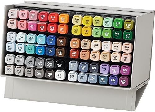 Kuretake на ЗИГ KURECOLOR TWIN WS комплект от 72 цвята, графични маркери с две топчета на алкохолна основа, с фина точка и широка