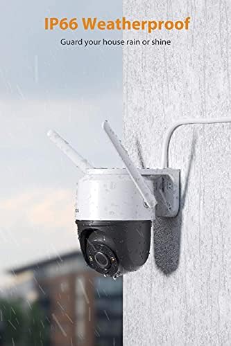 Градинска камера за сигурност Imou с прожектором и звукова аларма, 4-Мегапикселова камера, Wi-Fi интернет и с функция за