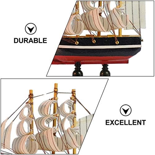 BESPORTBLE Платноходка Украшение Модел на Кораба Дървени Модели на Кораби Платноходка Декор Модел Яхта Дървена Модел на Кораба