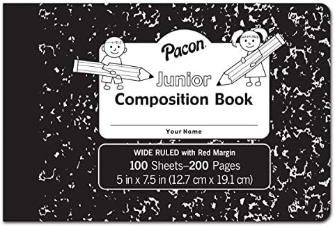 Албум за произведения Pacon Junior, 3/8 в скалата, 5 x 7-1 / 2, 100 Бели листа , 6 броя