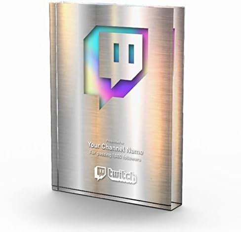 Специално Разработен и Персонални Медал табела Twitch Streamer Follower Milestone Награда от Новия Сребро