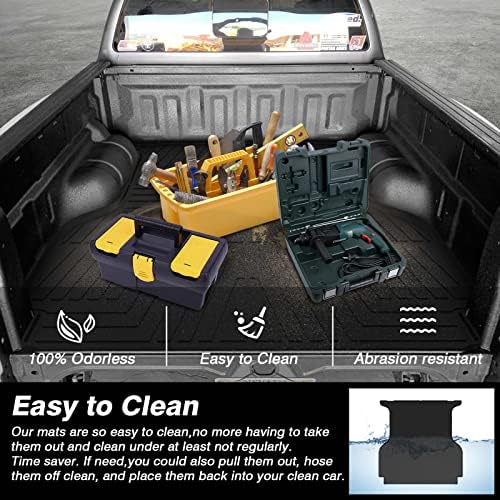 Подложка за легла KUST 2019-2023 Ford Ranger Supercrew All Weather Truck Bed liner четки 5Ft Тежкотоварни Автомобили Мат Дебел TPE