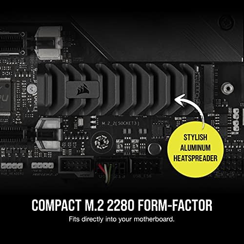 Твърди дискове CORSAIR MP600 PRO XT 2tb Gen4 PCIe x4 NVMe M. 2 с висока плътност на TLC NAND и алуминиеви распределителем топлина – форм-фактор на M. 2 2280