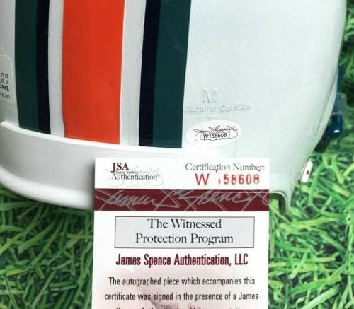 Каска Маями Делфините Fs с автограф на Дан Марино Jsa - Каски NFL с автограф