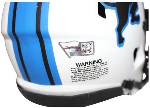 Фен на мини-шлем D ' Andre Swift с автограф /Подпис Detroit Lions Lunar 37349 - Мини-Каски NFL с автограф