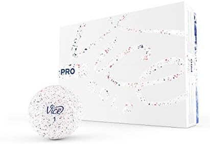 Vice Golf PRO 2020 | 12 топки за голф | Особености: гласове уретан от 3 части, максимален контрол, бързо въртене при игра | Други