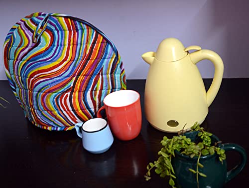 Marusthali Чай Козирка ръчно изработени, памук Ретро Декоративен Чай козирка в стил кънтри с флорални принтом, запазва топлината,