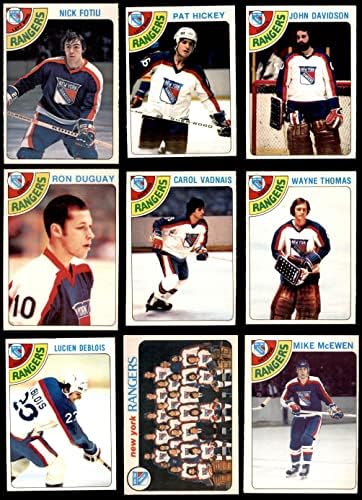 1978-79 О-Пи-Джи Ню Йорк Рейнджърс в близост До командния сет Ню Йорк Рейнджърс-Хокей (сет) EX/Mount Рейнджърс-Хокей на лед