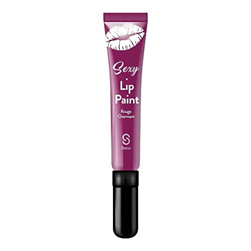 Крем-блясък за устни Sistar Sexy Lip Paint, Кремаво и плътен, Высокопигментированный, Устойчив Водоустойчива Цвят за устни (Purplicious)