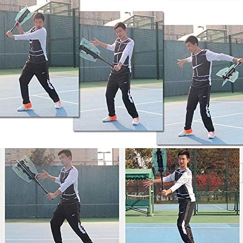 Тренажор за люлка на тенис ракети с по-силово съпротивление Помага да се обучават скоростта на заснемане, което е много полезно и удобно.