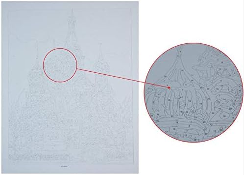 QGHZSCS Боята по Номера Цифрова Живопис Изображение на Дървото на Декори, Ръчно изработени Начало Декор Подарък ръчна изработка A3 (40x50 см, Без рамка)