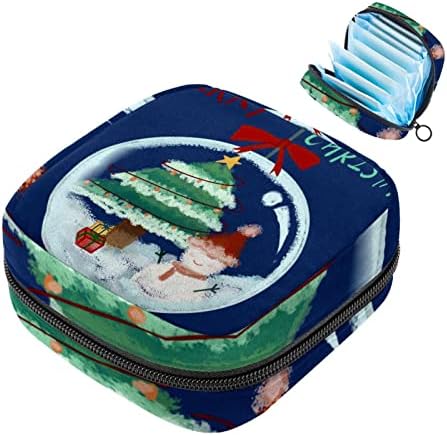 ORYUEKAN Чанта За Съхранение на Хигиенни Кърпички, Преносим Чанта за жени и Момичета, Чанта за Купата на Менструална, Коледен