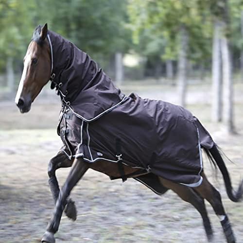 XLCN xlcnводонепроницаемая попона за коне от дишаща найлон 600D, Дизайн ключалката, Удобна в чорап, Миещи попоны за коне, 165 см