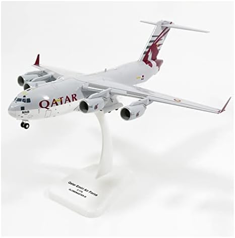 ZIMAGU Симулация модел на самолет От сплав Мащаб 1: 200 C-17 Qatar C17 HG7075 Пластмасов Копие Симулация Модел на Превозното