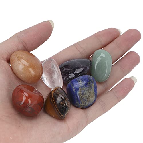 7шт Естествени Кристални Камъни Набор от Лечебни Камъни, Кристални Камъни Комплект за Йога Балансиращ Енергия Успокоение