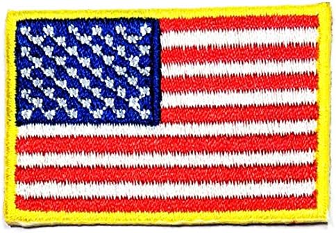 Набор от ивици Umama от 3 мини знамена 1,1X1,6, САЩ, Американския Национален Флаг, Апликация, Нашивка, Емблемата на Военна форма, на Бродирани