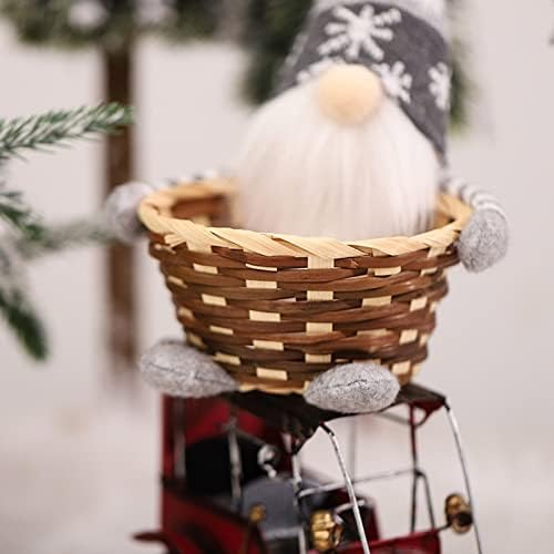 1 БР. Коледен Гном Кошница за Бонбони за 1 бр. Весела Коледа Кошница За Съхранение на шоколадови Бонбони, Украса Дядо коледа, Снежен човек