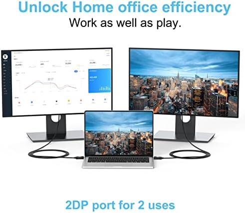 Кабел DisplayPort-HDMI 6 Метра, Кабел Display Port DP-HDMI с поддръжка на аудио и видео 1080P, съвместима с вашия компютър, монитор,