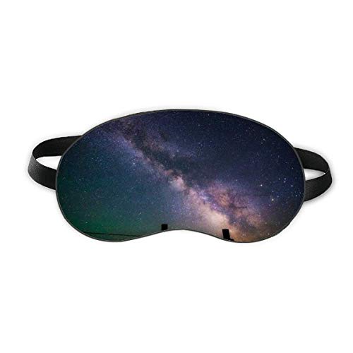 Лилави Тъмни Звезди Galaxy Sleep Eye Shield Мека Нощна Превръзка На Очите Сянка На Кутията